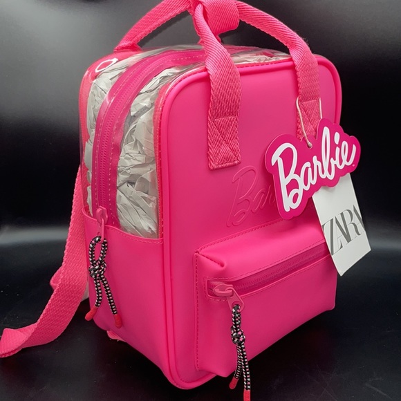 Zara Handbags - Zara X Barbie Mini Clear & rubber Backpack